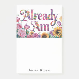 Notas Post-it® *~* Flores 6 Manifiesto AM AP85 YA