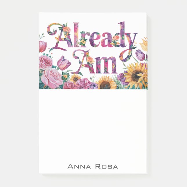 Notas Post-it® *~* Flores 6 Manifiesto AM AP85 YA (Anverso)