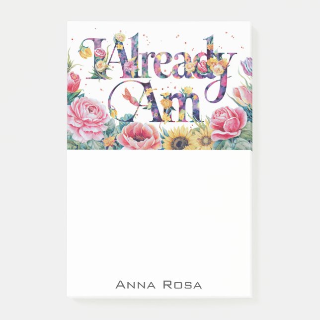 Notas Post-it® *~* Flores 7 Manifiesto AM AP85 YA (Anverso)