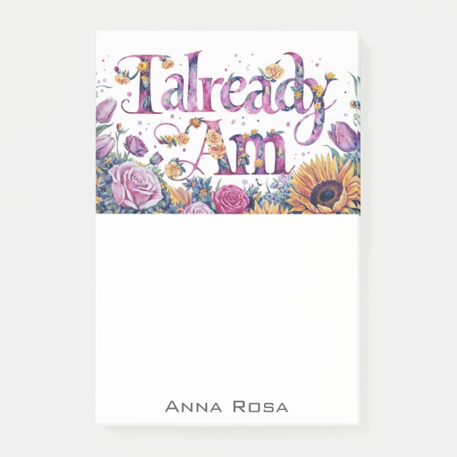 Notas Post-it® *~* Flores 9 Manifiesto AM AP85 YA (Anverso)