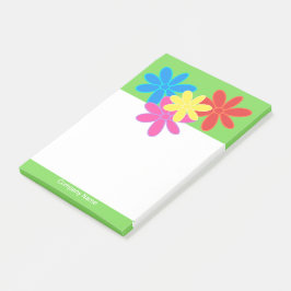NOTAS POST-IT® FLORES ABSTRACTOS DE COLORES BRILLANTES EMPRESAS V