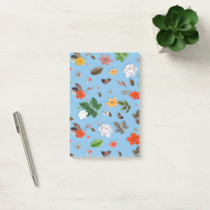 Notas Post-it® Flores amarillas y rosas blancas 18