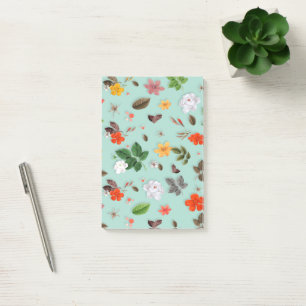 Notas Post-it® Flores amarillas y rosas blancas 22