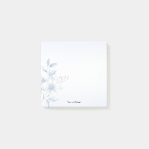 Notas Post-it® Flores azules botánicas Post it Notes
