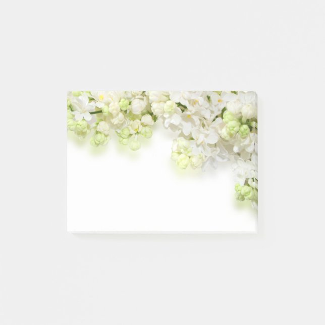 Notas Post-it® Flores blancas post-it-Notes (Anverso)