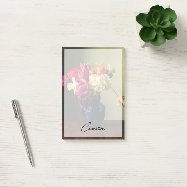 Notas Post-it® Flores | Bouquet de flores de primavera (Oficina)