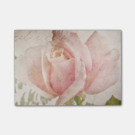 Notas Post-it® Flores color de rosa rosadas de los rosas del