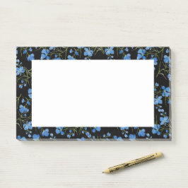 Notas Post-it® Flores Cosmos Azules