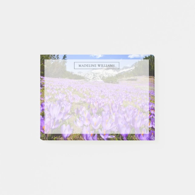 Notas Post-it® Flores | Crocus Pirin Mountain Park Bulgaria (Anverso)