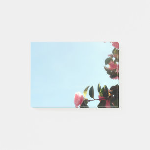 Notas Post-it® Flores De Camila Rosa Con Cielo Azul