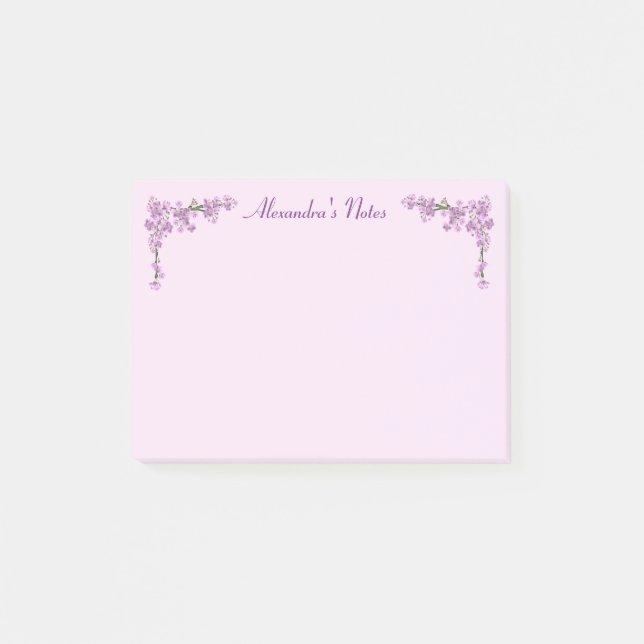 Notas Post-it® Flores de cerezo rosa bonito (Anverso)