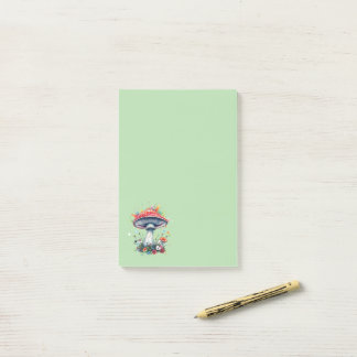 Notas Post-it® Flores de champiñones Flores Coloridas De Woodland