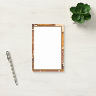 Notas Post-it® flores de cubo blanco oscuro