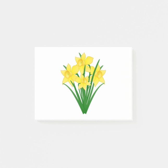 Notas Post-it® Flores de Daffodil (Anverso)