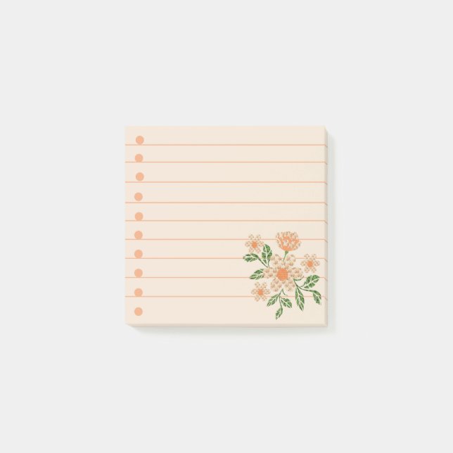 Notas Post-it® Flores de efecto de ganchillo (Anverso)