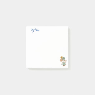 Notas Post-it® Flores de felino curtido personalizadas