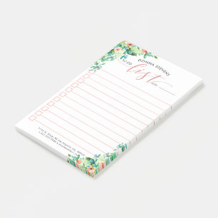 Notas Post-it® Flores De Isla Marco Para Hacer Tipografía De List