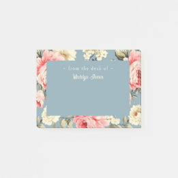 Notas Post-it® Flores de jardín de campo Patrón Personalizado