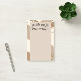 Notas Post-it® Flores de lino minimalistas personalizadas