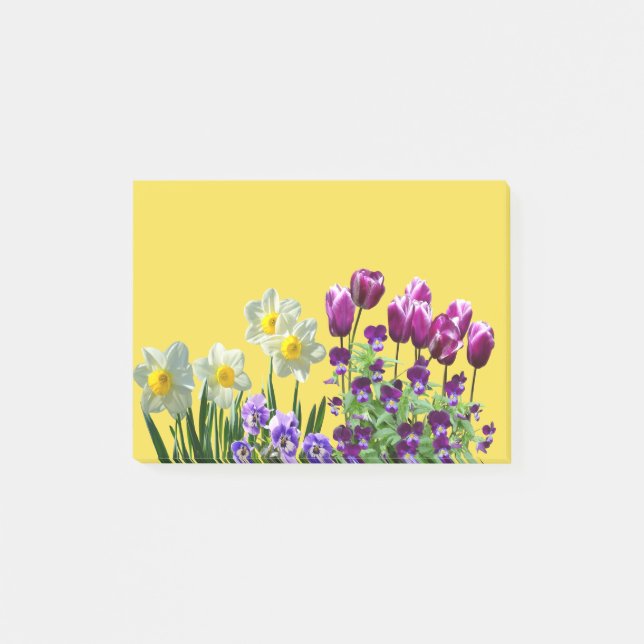 Notas Post-it® Flores de primavera (Anverso)