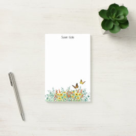 Notas Post-it® Flores de primavera felices personalizadas Maripos
