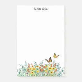 Notas Post-it® Flores de primavera felices personalizadas Maripos
