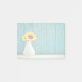 Notas Post-it® Flores de sol en un jarrón