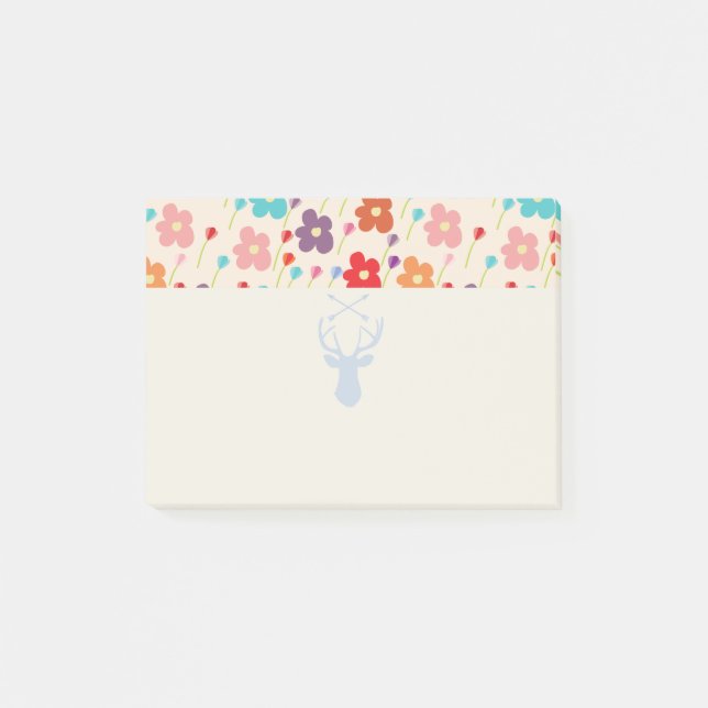 Notas Post-it® Flores de verano (Anverso)