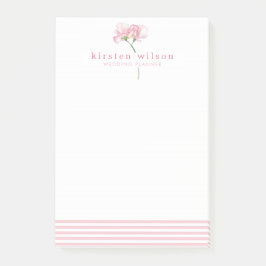 Notas Post-it® Flores elegantes de pasteles rosados - Personaliza