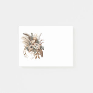 Notas Post-it® Flores elegantes Foliage y plumas