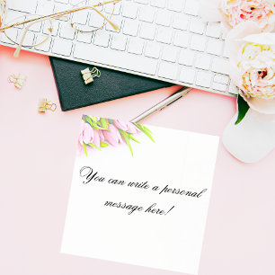 Notas Post-it® Flores en acuarela Pretty In Pink