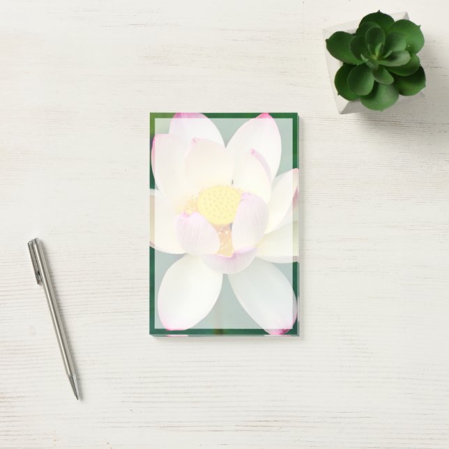 Notas Post-it® Flores | Flor de agua Lotus (Oficina)