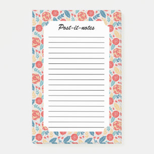 Notas Post-it® Flores florecientes de los jardines de verano vint