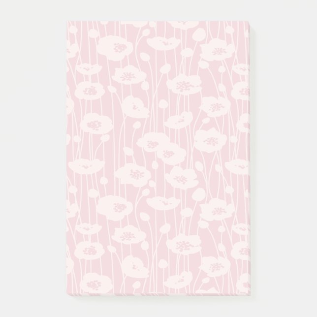 Notas Post-it® Flores Frescas | Neutro - Rosa Rubor (Anverso)