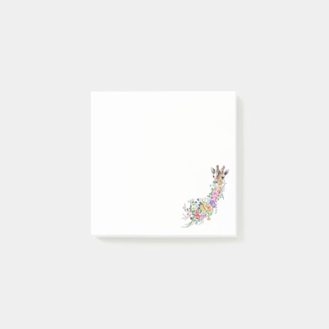 Notas Post-it® Flores Giraffe Sticky Notes (Anverso)