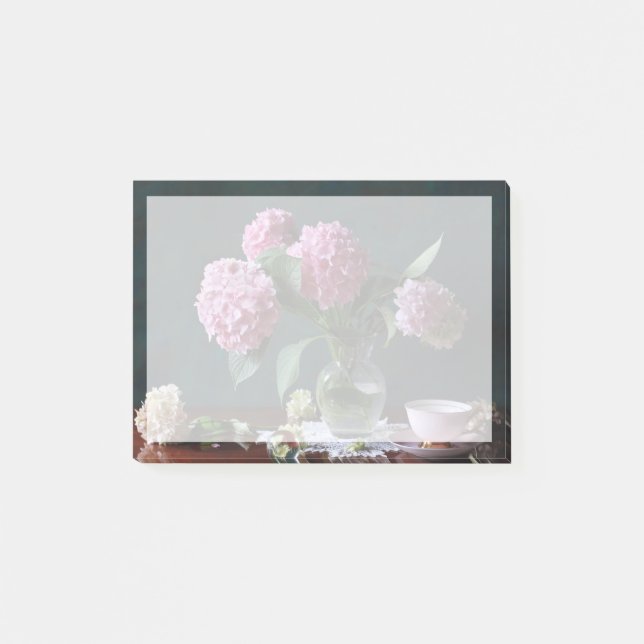 Notas Post-it® Flores | Hidrangeas en Vase (Anverso)
