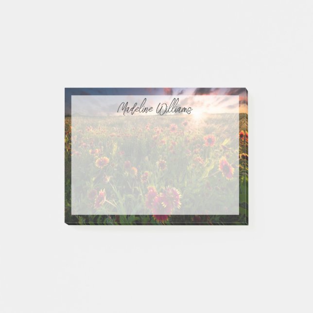 Notas Post-it® Flores | Indio Blanket Wildflower Texas (Anverso)