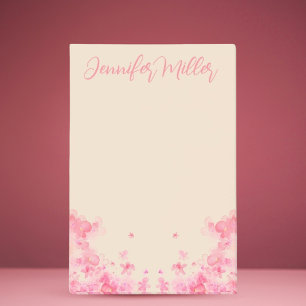 Notas Post-it® Flores japonesas de la acuarela de nombre femenino