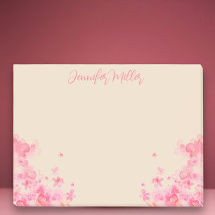 Notas Post-it® Flores japonesas de la acuarela de nombre femenino