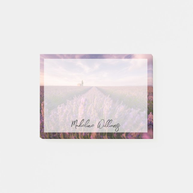 Notas Post-it® Flores | Lavender Southern France (Anverso)