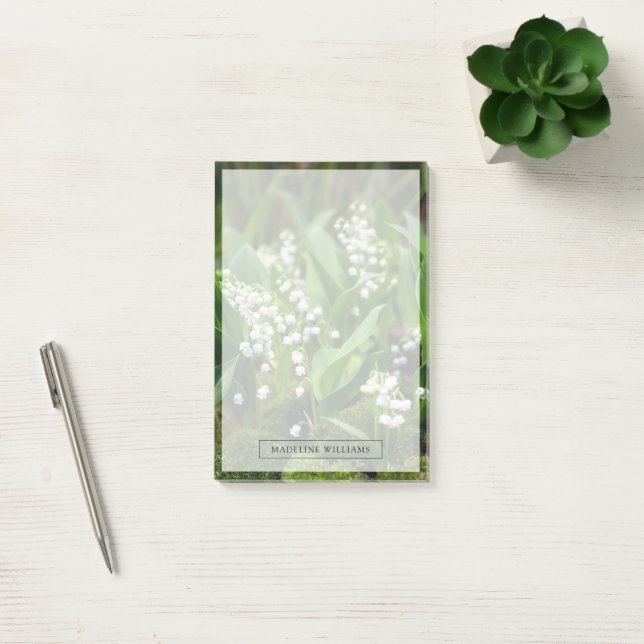 Notas Post-it® Flores | Lily del Valle de Suecia (Oficina)