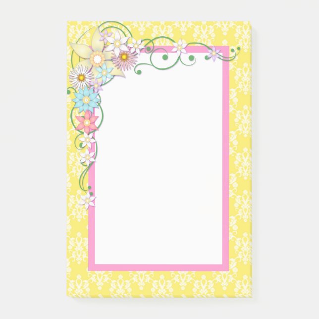 Notas Post-it® Flores Lindas de Primavera (Anverso)