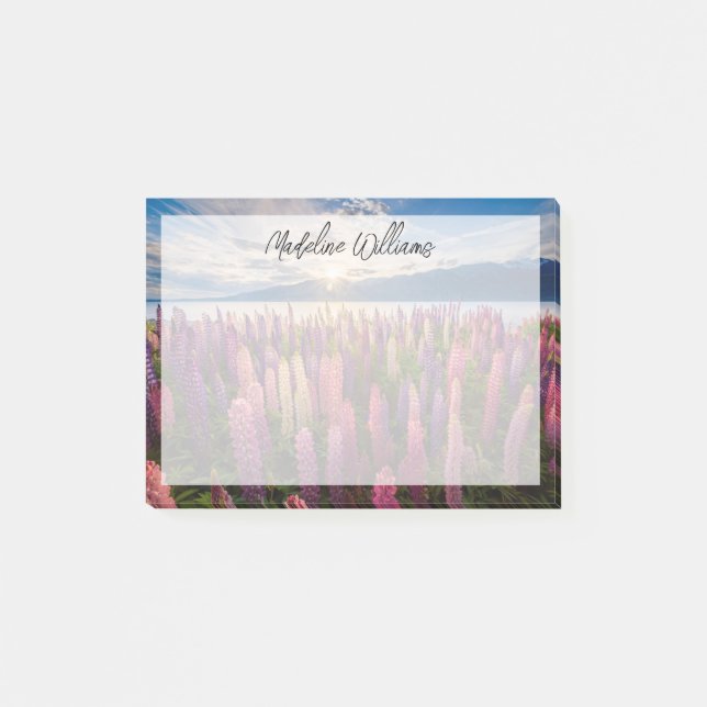 Notas Post-it® Flores | Lupines New Zealand (Anverso)