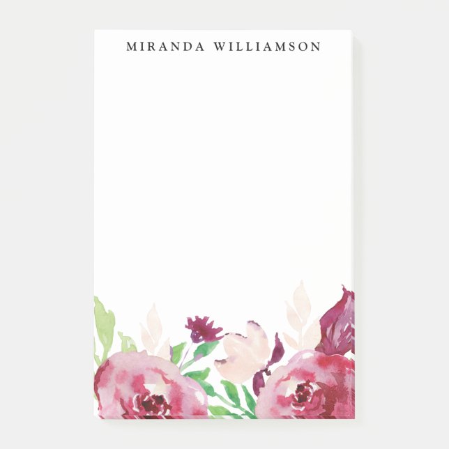 Notas Post-it® Flores modernas de la primavera (Anverso)