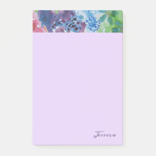 Notas Post-it® Flores modernas vibrantes bonitas personalizadas