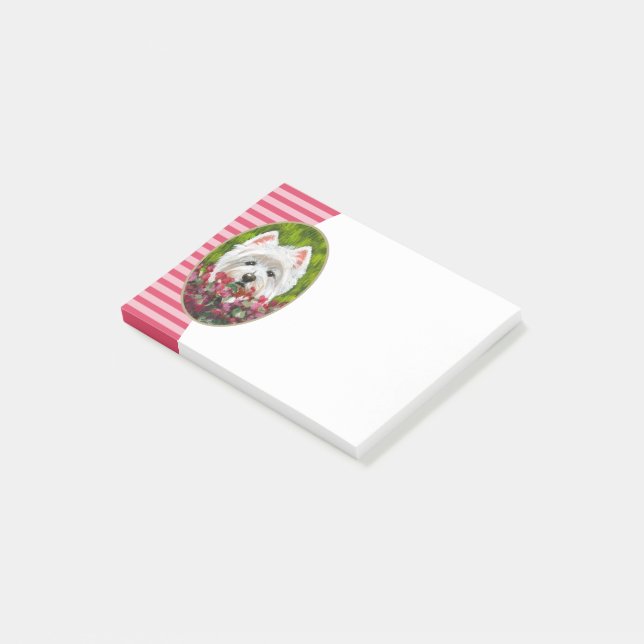 Notas Post-it® Flores occidentales y rosas (En perspectiva)