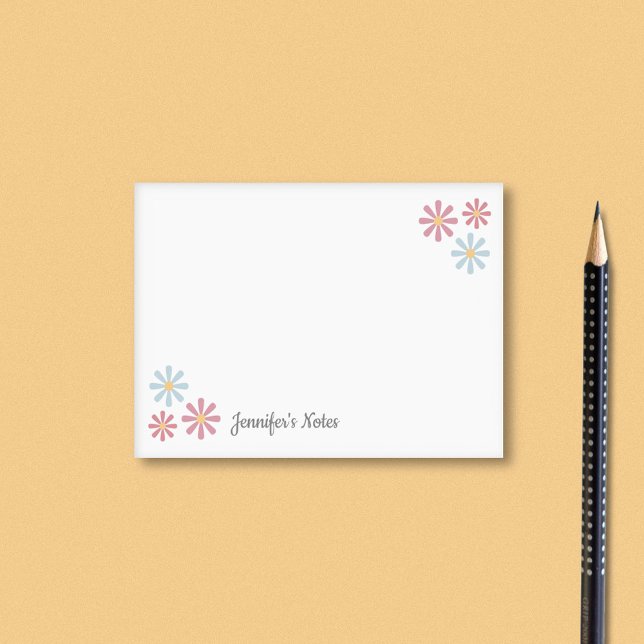 Notas Post-it® Flores Pastel (Pastel Flowers Post-it Notes)