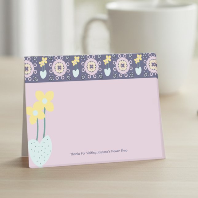Notas Post-it® Flores Pastel Kawaai (Adorable kawaii post it notes with a custom message at the bottom. Home or work.)