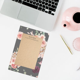 Notas Post-it® Flores pasteles modernas y regalo personalizado de