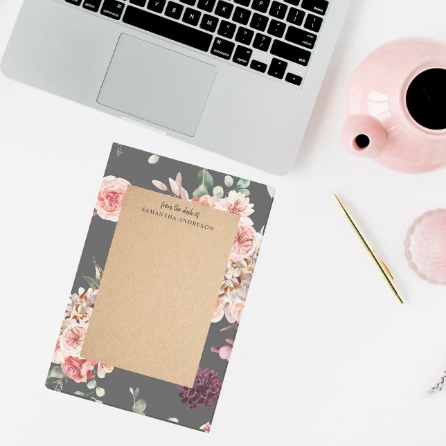 Notas Post-it® Flores pasteles modernas y regalo personalizado de (Subido por el creador)